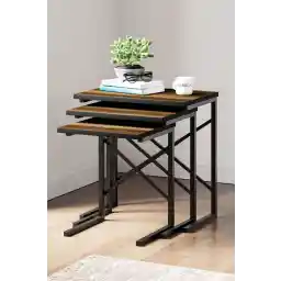 میز تودرتو 3 ست سرامیکی Zg1، میز فلزی - ساکرامنتو