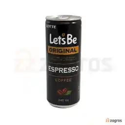 نوشیدنی قهوه اسپرسو لتس بی Lets be وزن 240 میل