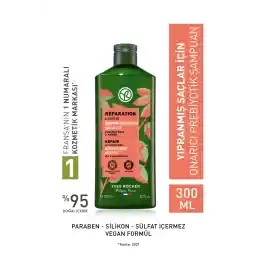 Yves Rocher Onarıcı Prebiyotik Şampuan - Yıpranmış Saçlar / Reparation - SLS,SLES içermez,Tuzsuz, Vegan -300ml