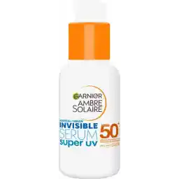 سرم ضد آفتاب نامرئی Garnier Ambre Solaire Super UV SPF 50+ - سرم ضد آفتاب با سرامید پروتکت - 30 میلی لیتر