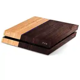 برچسب افقی پلی استیشن 4 فت گراسیپا طرح Wooden