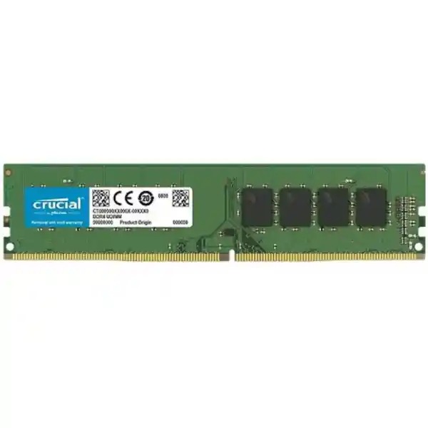 رم دسکتاپ کروشیال ظرفیت 8 گیگابایت - فرکانس 2666 مگاهرتز Crucial DDR4 8GB 2666MHz CL19 UDIMM RAM