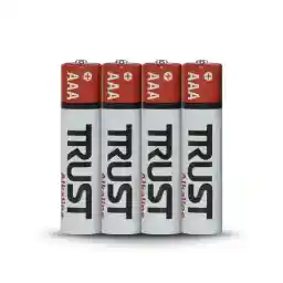 باتری Trust آلکالاین نیم قلمی چهارتایی 3A Alkaline battery