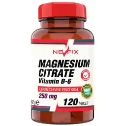 قرص Nevfix Magnesium Citrate Magnezyum Vitamin B6 120
