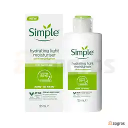 کرم آبرسان و مرطوب کننده سیمپل مدل LIGHT مناسب پوست حساس 125 میل کرم آبرسان و مرطوب کننده سیمپل مدل LIGHT مناسب پوست حساس 125 میل
