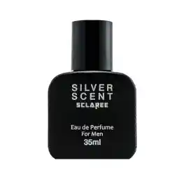 عطر جیبی مردانه اسکلاره مدل Silver Scent با رایحه گرم و تند حجم 35 میلی لیتر