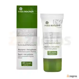 کرم ترمیم کننده و ضد آلودگی ایوروشه مدل Elixir Jeunesse حاوی SPF50 حجم 30 میل