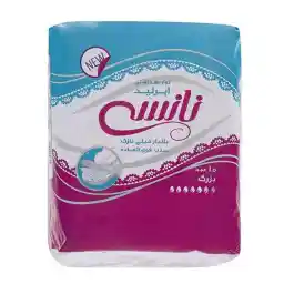 نوار بهداشتی بالدار ایرلید نانسی سایز بزرگ بسته ده عددی