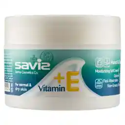 کرم مرطوب کننده ساویز حاوی ویتامین E مناسب پوست خشک و معمولی حجم وزن 180 گرمی