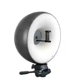 رینگ لایت نکسوس 200وات طرح چوب خاکستری 2 Nexus Ringlight phone holder HS200WH + هولدر موبایل + سهپایه