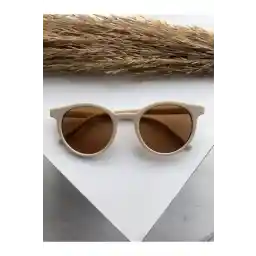 KATRENİNZEYLİ عینک آفتابی پتا فریم کرم شیشه ای قهوه ای