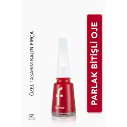 لاک ناخن براق مرواریدی فلورمار (قرمز) - مینا ناخن - 321 پرچم قرمز - 8682536035903