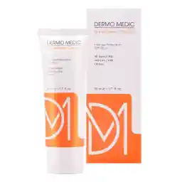 کرم ضد آفتاب SPF50 درمومدیک مناسب انواع پوست حجم 50 میل