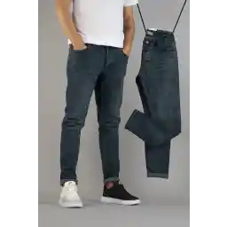bombe مردانه لاغری لایکرا ناخن شلوار جین آبی