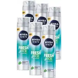 ژل اصلاح NIVEA MEN Fresh Kick - 6 x 200 ml - بسته ارزشی