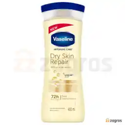لوسیون بدن ترمیم کننده وازلین مدل Dry Skin Repair حجم 400 میل