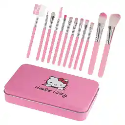 ست براش آرایشی مدل Hello Kitty مجموعه 12 عددی