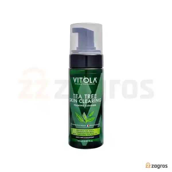 Çay ağacı yüz yıkama köpüğü (Tetri) Vitola, yağlı ve karma ciltlere uygun, 150 ml