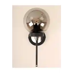 دیوارکوب شیشه ای دودی کروم مشکی MŞ Lighting توکیو