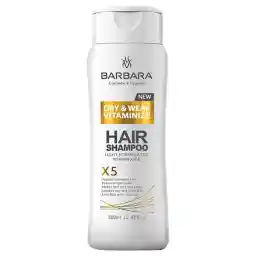 شامپو مو باربارا حاوی ویتامینA ،E ،F مناسب مو خشک حجم 380 میل
