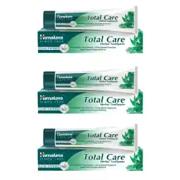 خمیر دندان هیمالیا هربالز توتال کر، گیاهی، گیاهی، فلوراید، بدون پارابن، دندان های قوی، 100 میلی لیتر 3 عدد