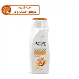 شامپو مو اکتیو مدل روغن مغذی COCONUT OIL حجم 350 میلی لیتر