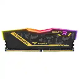 رم کامپیوتر DDR4 تک کاناله 3200 مگاهرتز CL16 تیم گروپ مدل DELTA TUF ظرفیت 16 گیگابایت DELTA TUF Gaming Alliance RGB 16G DDR4 CL16 3200MHZ SINGLE CHANNEL