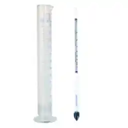 الکل سنج مدل AFL01 به همراه استوانه مدرج مدل شیشه ای ظرفیت 250 میلی لیتر