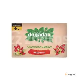 چای کیسه ای دوغادان با طعم میوه گل رز بسته 20 عددی