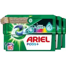 غلافهای شوینده لباسشویی آریل + تاچ لنور – 4 x 20 شستشو – بسته ارزشی