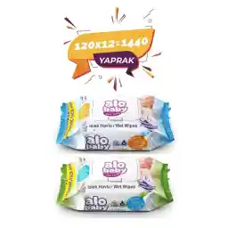 حوله مرطوب Alobaby Ekopack 120 عدد - 12 x 120 عدد - 1440 عدد