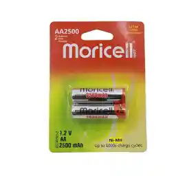 باتری قلمی شارژی موریسل 2500 میلی آمپر moricell AA Battery