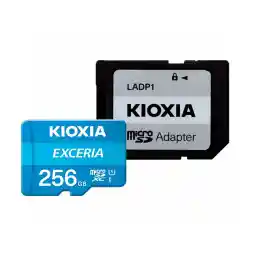 کارت حافظه microSDHC کیوکسیا مدل EXCERIA کلاس 10 استاندارد UHS-I U1 سرعت 100MBps ظرفیت 256 گیگابایت به همراه آداپتور SD