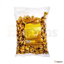 آبنبات کاراملی Konak سری Milkybon حاوی کره و شیر 1 کیلوگرم