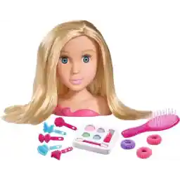 My Girl - Styling Head Met Make-Up en accessories - 16 delig - 19cm - Kaphoofd