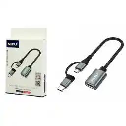 کابل تبدیل نیتو Nitu NT-CN21 OTG MicroUSB / Type-C