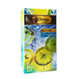 کاندوم تاخیری کلایمکس مدل Pleasure با رایحه لیمو بسته 12 عددی