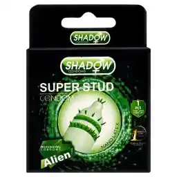 کاندوم فضایی دکمه دار شادو مدل Super Stud بسته یک عددی
