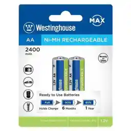 باتری قلمی شارژی وستینگ هاوس Westinghouse Ni-MH AA 2400 mAh Battery