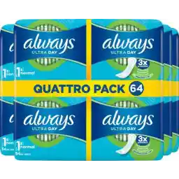 حوله بهداشتی Always Ultra - Normal (سایز 1) - بسته ارزشی 4 x 64 عدد