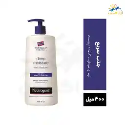 لوسیون بدن نوتروژینا 24 ساعته مدل deep moisture حجم 400 میل