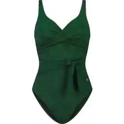 مایو زنانه گلدوزی سبز بیچ لایف - سایز 38 (کاپ سایز B)