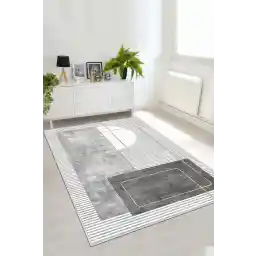 چاپ دیجیتال وست هوم با پایه ضد لغزش قابل شستشو فرش خاکستری آشپزخانه فرش نشیمن و فرش کف