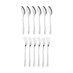 قاشق و چنگال 12 پارچه ام جی اس مدل DF008