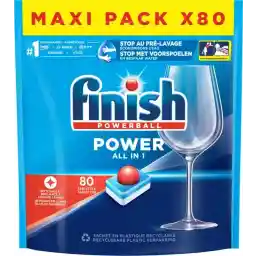 قرص ماشین ظرفشویی معمولی Finish Power All in One - 80 عدد قرص ماشین ظرفشویی معمولی Finish Power All in One - 80 عدد