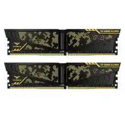 رم کامپیوتر DDR4 دو کاناله 3200 مگاهرتز CL16 تیم گروپ مدل VULCAN TUF GAMING ظرفیت 16 گیگابایت Team Group Vulcan TUF16GB DDR4 3200MHz CL16