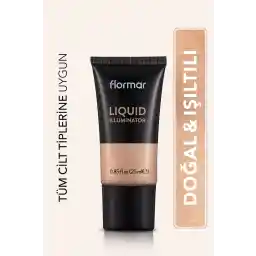 Flormar Naturally Radiant Illuminator Make-upbasis (MEDIUM TONE)-vloeistof Illuminator-002 - 8690604534753