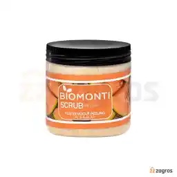 اسکراب صورت و بدن بیومونتی Biomonti حاوی عصاره طالبی 500 میل