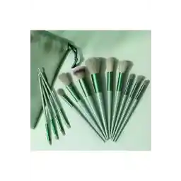 ست برس آرایش حرفه ای One Step Beauty 13 Piece Green