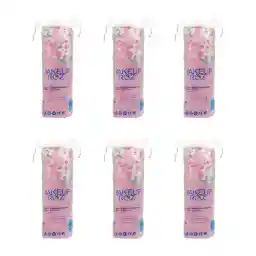 پد پاک کننده آرایش میکاپ رز مجموعه شش عددی